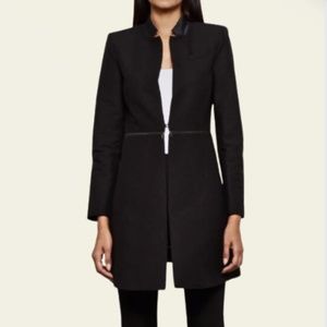 BCBGMaxAzria Women's Arelia A Line Coat - Black Size Small